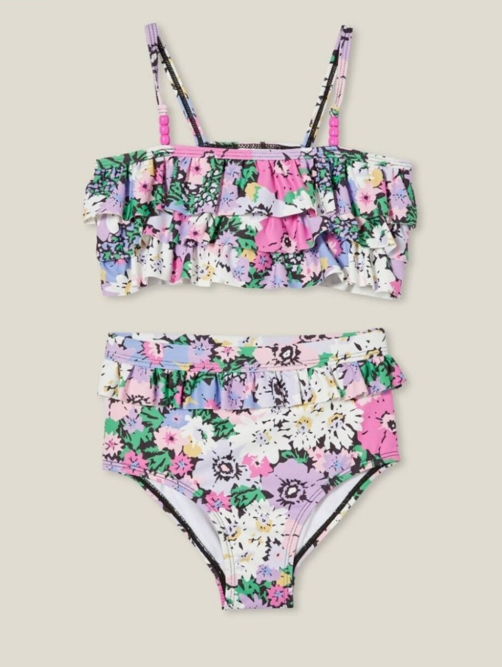 Cotton On KIDS Alexia Floral High Waisted Bikini. Size 9-10